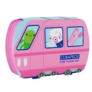 Curaprox Kids Travel Set, Pembe