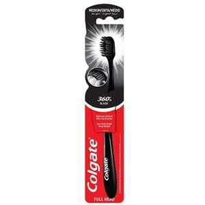 Colgate Diş Fırçası Charcoal Siyah Orta 360*