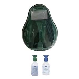 Actiomedic-Kombine Göz Duşu İstasyonlu (1 Mavi 250ml-1 Yeşil 500ml)