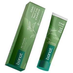 Banat Chai Yeşil Çay Özlü Diş Macunu 50 mL, 2Li Paket