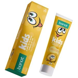 Banat Kids Diş Macunu 50 mL, +3 Yaş, 2Li Paket
