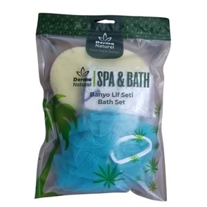Derma Naturel Banyo Lif Seti (Ponza Taşı+Sünger+Lif)