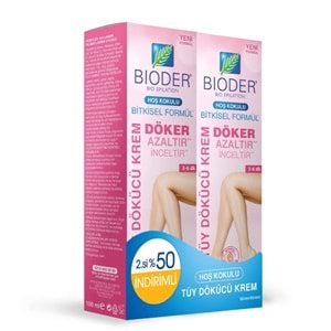 Bioder Tüy Dökücü Krem Kadın 2.Ürün %50 İndirimli 2*100 Ml