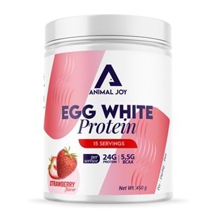 Animal Joy Egg White Protein Çilek Aromalı 450 gr/ 15 Servis