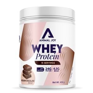 Animal Joy Whey Protein Belçika Çikolatası Aromalı 450 gr / 15 Servis