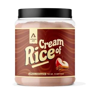 Animal Joy Rice Cream Elma ve Tarçın Aromalı 750gr/15 Servis