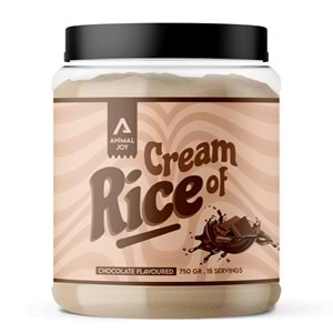 Animal Joy Rice Cream Çikolata Aromalı 750gr/15 Servis