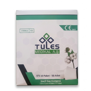 Tules Steril Gaz Kompres 7,5*7,5cm 50Li (5*10)