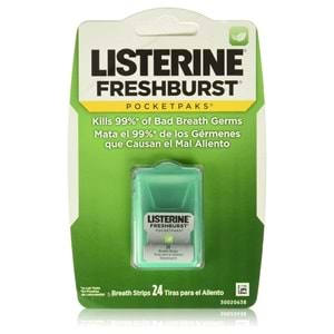 Listerine Fresh Burst Nefes Tazeleyici Strip 24lü, Asılabilir