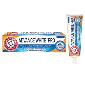 Arm Hammer Diş Macunu Advance White Pro 75Ml (Üç Tona Kadar Beyazlatıcı)