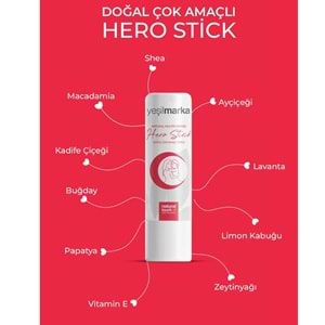 YeşilMarka Hero Stick Doğal Yatıştırıcı, Onarıcı ve Güçlendirici 5gr
