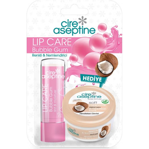 Cire Aseptine Bubble Gum Lip Stick 4,5gr + Hindistan Cevizi El Kremi 30 Ml