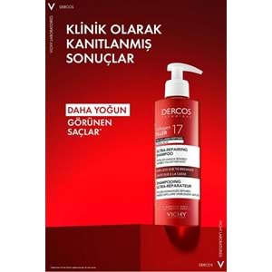 Vichy Dercos Collagen 17 Filler Tüm Saç Tipleri için Şampuan 400 mL