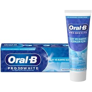 Oral-B Diş Macunu 3D White Çay ve Kahve Lekeleri İçin 75Ml