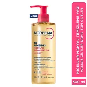 Bioderma Sensibio Micellar Cleansing Oil Yüz ve Göz Makyaj Temizleyici 300 mL
