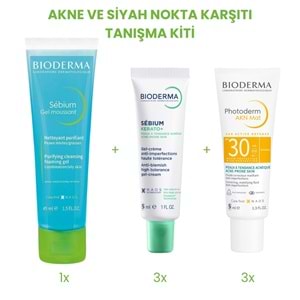 Bioderma Akne ve Siyah Nokta Karşıtı Tanışma Kiti (Sebium Jel + Kerato + AKN Mat)
