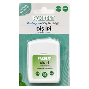 Pakdent Kürdanlı Diş İpi 50 Metre Naneli