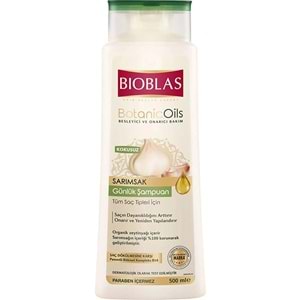 Bioblas Sarımsak Özlü Günlük Şampuan 500mL