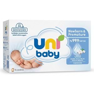 Uni Baby Yenidoğan ve Premature Islak Mendil (3 x 40 Adet)