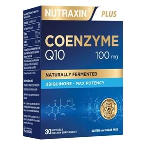 Nutraxin Koenzim Q10 100mg 30 Softgel Takviye Edici Gıda
