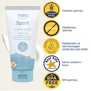 Trukid Sport SPF30 Suya Dayanıklı Güneş Kremi 100 mL