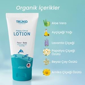 TruKid Happy Yüz ve Vücut Nemlendirici Losyon 236,5 mL
