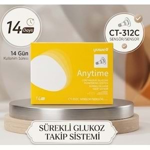 Anytime CT-312C Sürekli Glikoz İzleme Sensörü 14Gün