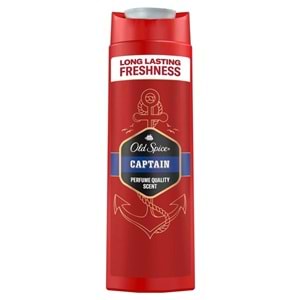 Old Spice Duş Jeli ve Şampuan 400 mL, Captain