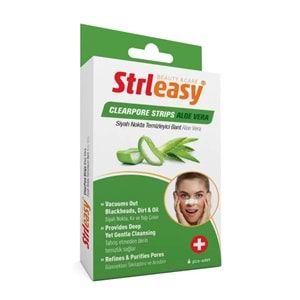 Strleasy Siyah Nokta Temizleyici Bant, Aloe Vera 6lı