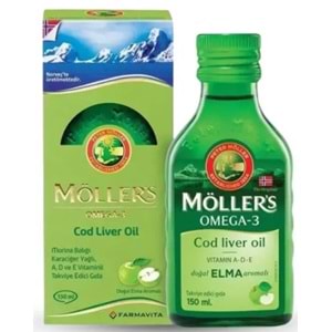 Möllers Omega-3 Elma Aromalı Balık Yağı 150 mL