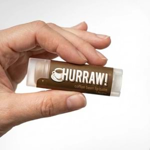 Hurraw Coffee Bean Lip Balm 4,8 gr (Kahve)