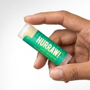 Hurraw Pitta Coconout Mint Lemongrass Lip Balm 4,8 gr (Hindistan Cevizi, Limonotu)