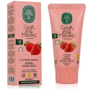Eyüp Sabri Tuncer Çocuk Diş Macunu Doğal Çilek Özlü 60 Ml 2-6Yaş