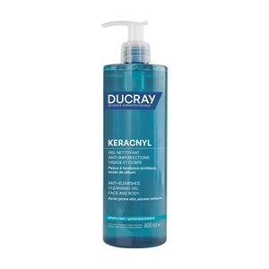 Ducray Keracnyl Akneye Eğilimli Ciltler İçin Temizleme Jeli 400 mL