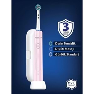 Wohler Şarjlı Diş Fırçası, 3 Modlu, Pembe