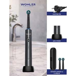 Wohler Şarjlı Diş Fırçası, 3 Modlu, Siyah