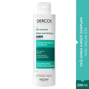 Vichy Dercos Oil Correct Aşırı Yağlanma Karşıtı Şampuan 200 mL