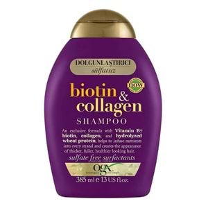 OGX Biotin&Collagen Dolgunlaştırıcı Şampuan 385 mL, Sülfatsız