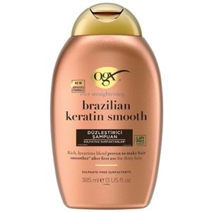 OGX Bralilian Keratin Smooth Düzleştirici Şampuan 385 mL
