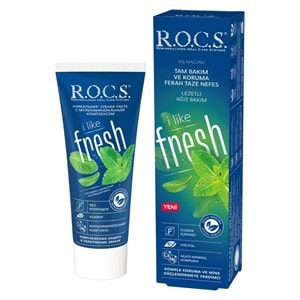 Rocs Diş Macunu I Like Fresh Tam Koruma Ferah Nefes 60 mL