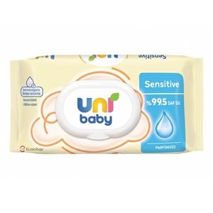 Uni Baby Sensitive Parfümsüz Islak Mendil, 90 Adet