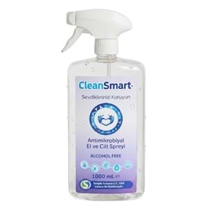 CleanSmart Antimikrobiyal El ve Cilt Spreyi 1000 mL