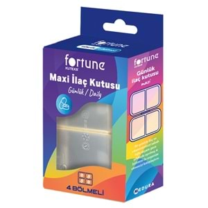 Fortune Maxi Günlük İlaç Kutusu, 4 Bölmeli