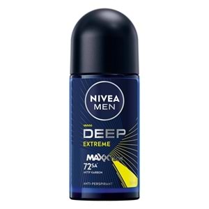 Nivea Roll On Men Deep Extreme Maxx Tech 50 mL