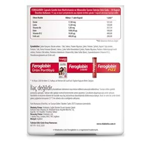 Vitabiotics Feroglobin Gentle İron 30 Kapsül