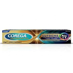 Corega Diş Protezi Yapıştırıcı Krem 40g Supreme Maksimum Güç