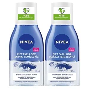 Nivea Çift Etkili Göz Makyaj Temizleme Suyu 2x125 mL