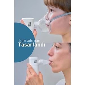 Omron MicroAir Go NE-U300 Mesh Nebülizatör | Taşınabilir, Şarj Edilebilir