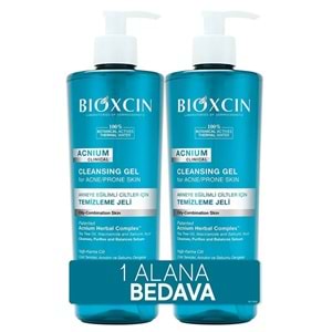 Bioxcin Acnium Sebum Dengeleyici Yüz Yıkama Jeli (2x 500 mL) - 1 Alana 1 Bedava