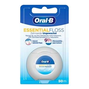 Oral-B Diş İpi Essential Floss 50m, Mumsuz